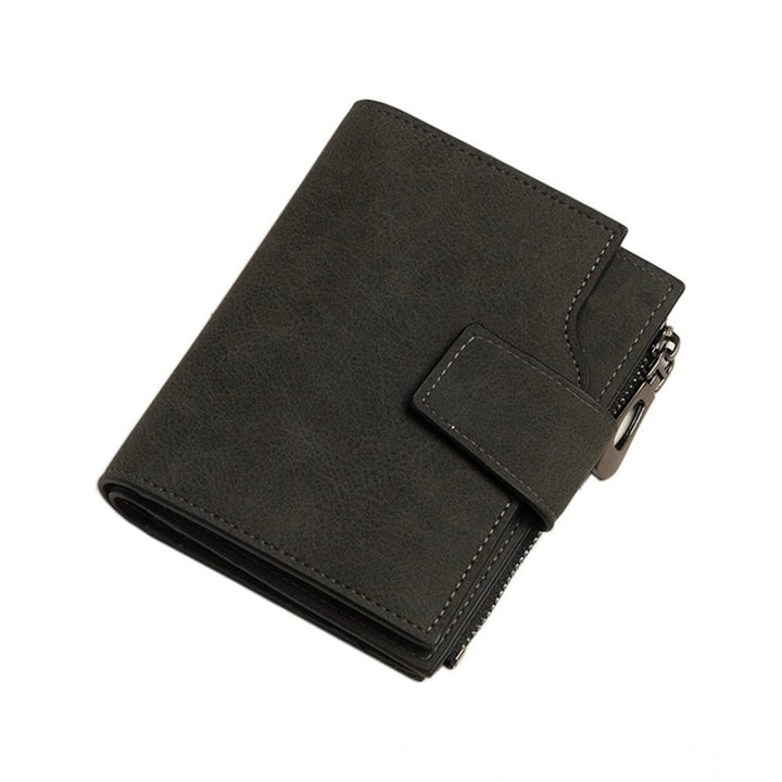 Generic Women's Vegan Leather Small Zipper Wallet (Black) - Bags and Wallet