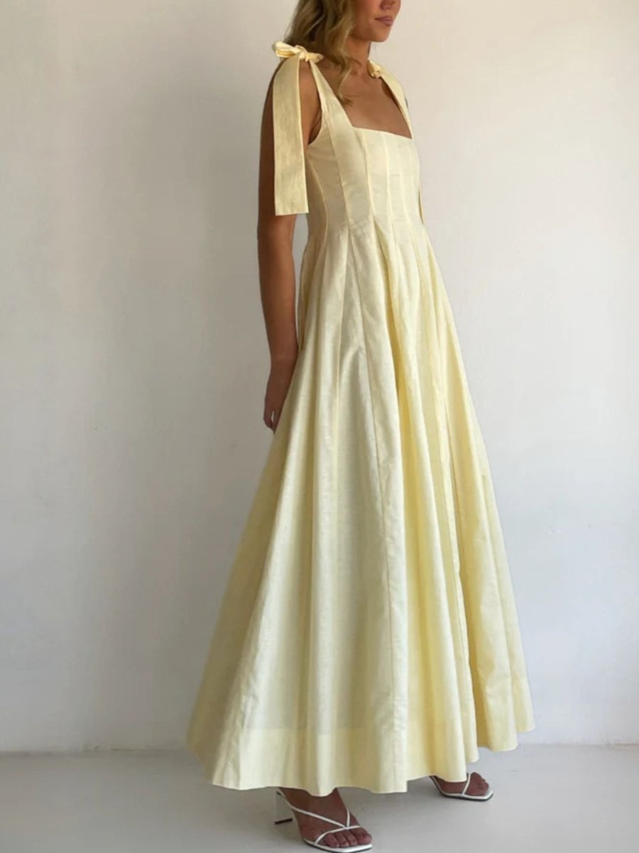 Gradient Tie Shoulder Maxi Dress - 