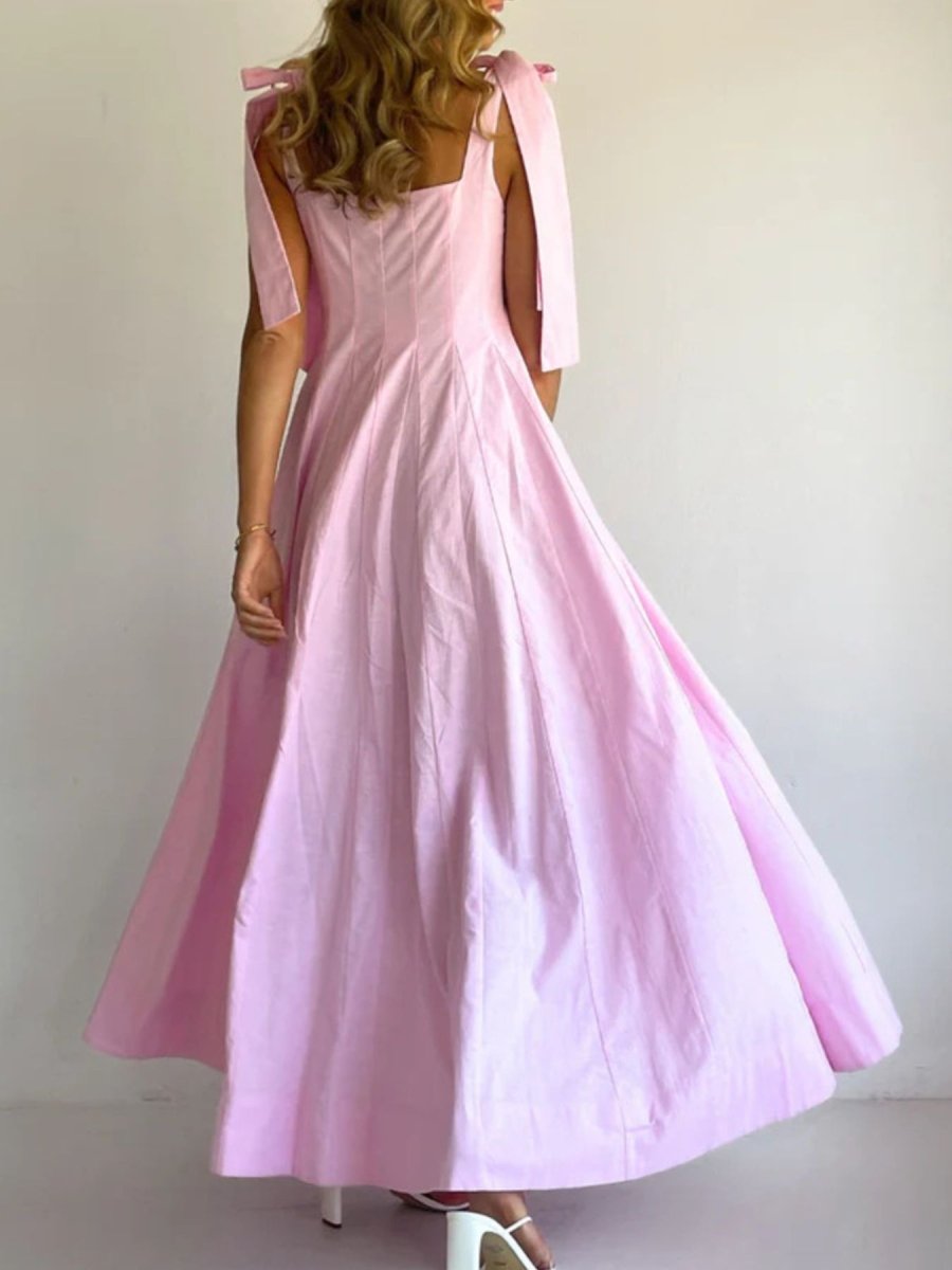 Gradient Tie Shoulder Maxi Dress - 