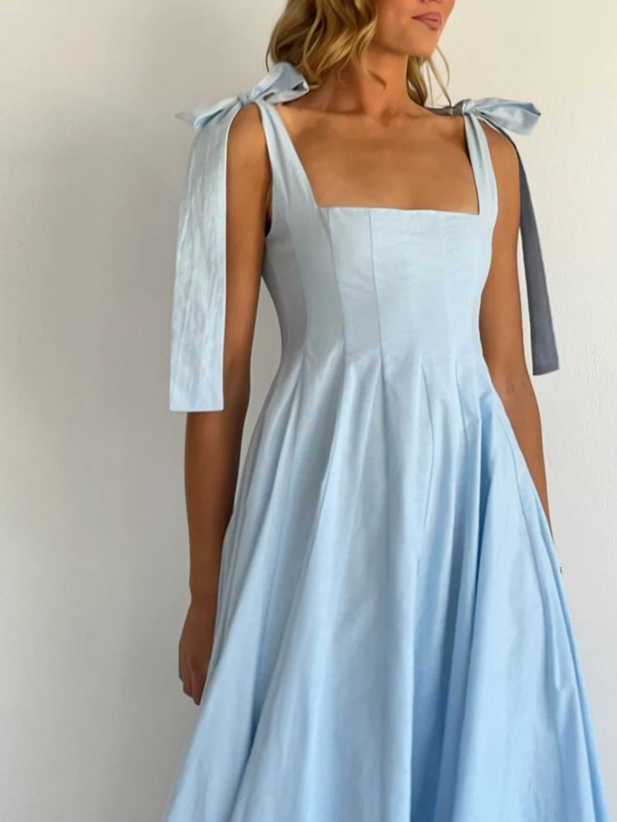 Gradient Tie Shoulder Maxi Dress - 