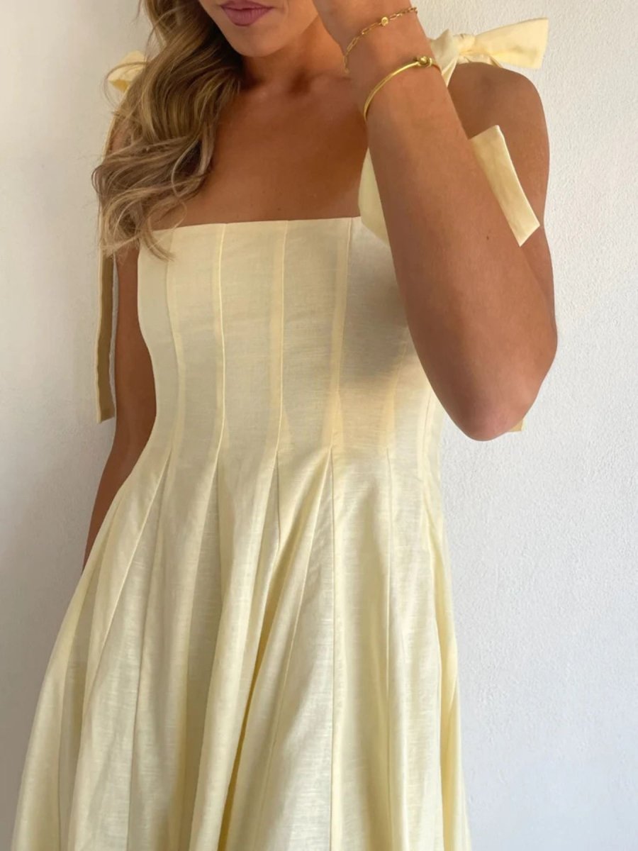 Gradient Tie Shoulder Maxi Dress - 