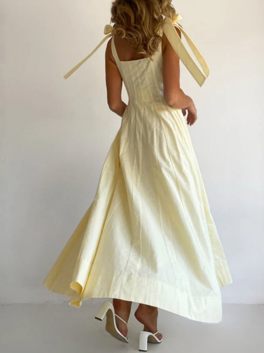 Gradient Tie Shoulder Maxi Dress - 