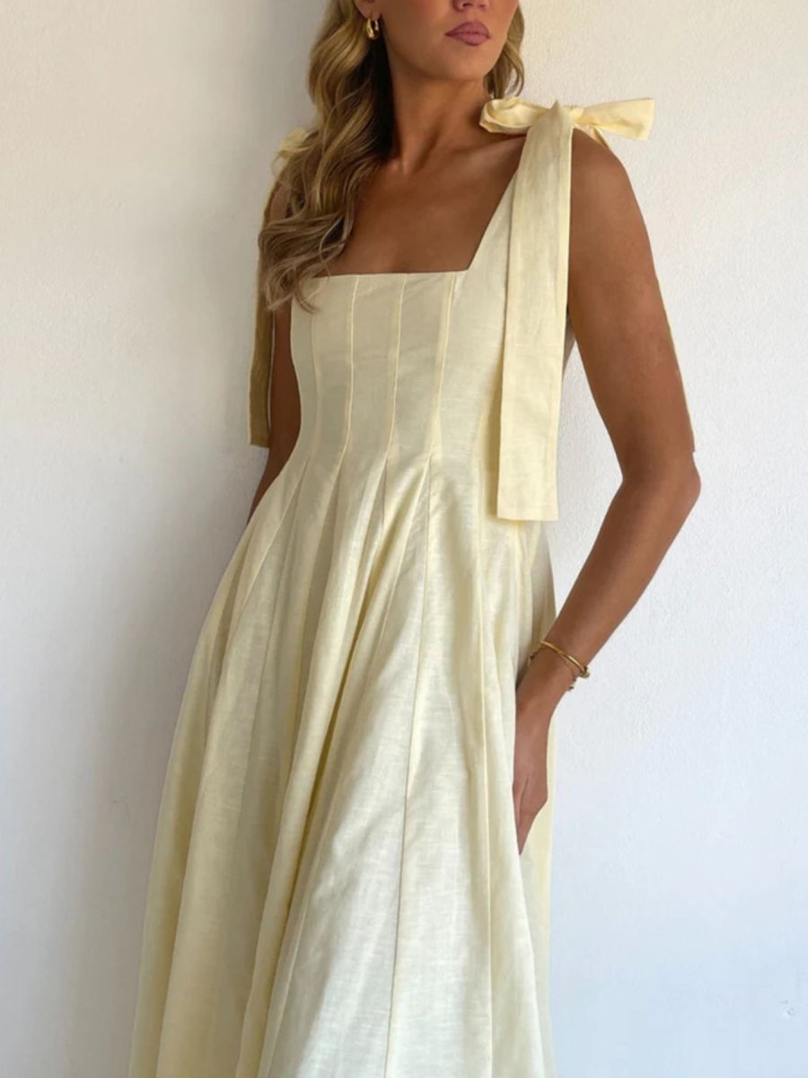 Gradient Tie Shoulder Maxi Dress - 