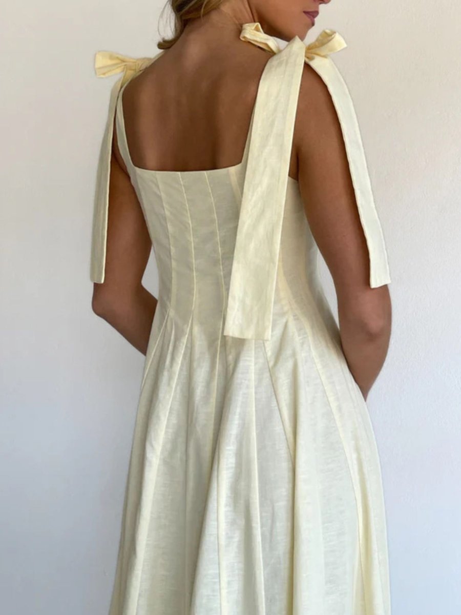 Gradient Tie Shoulder Maxi Dress - 