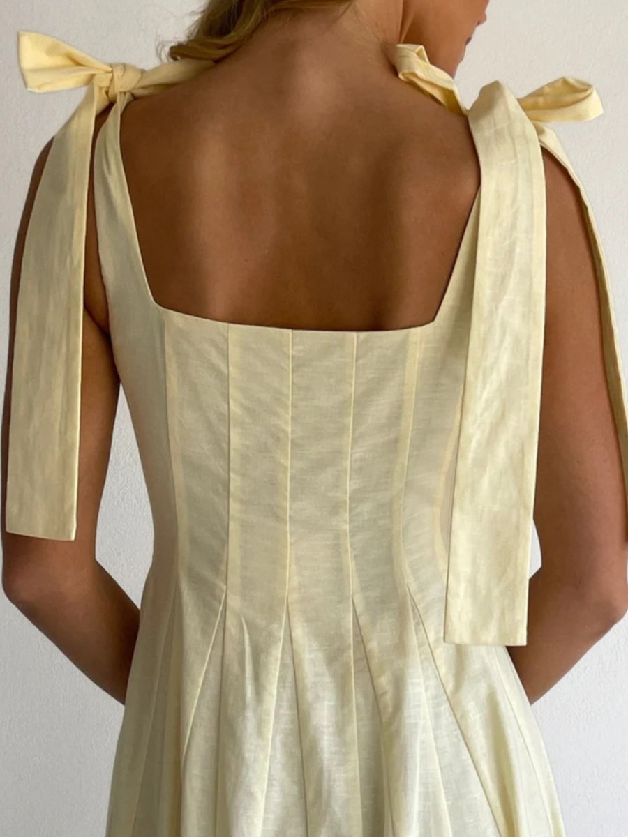 Gradient Tie Shoulder Maxi Dress - 