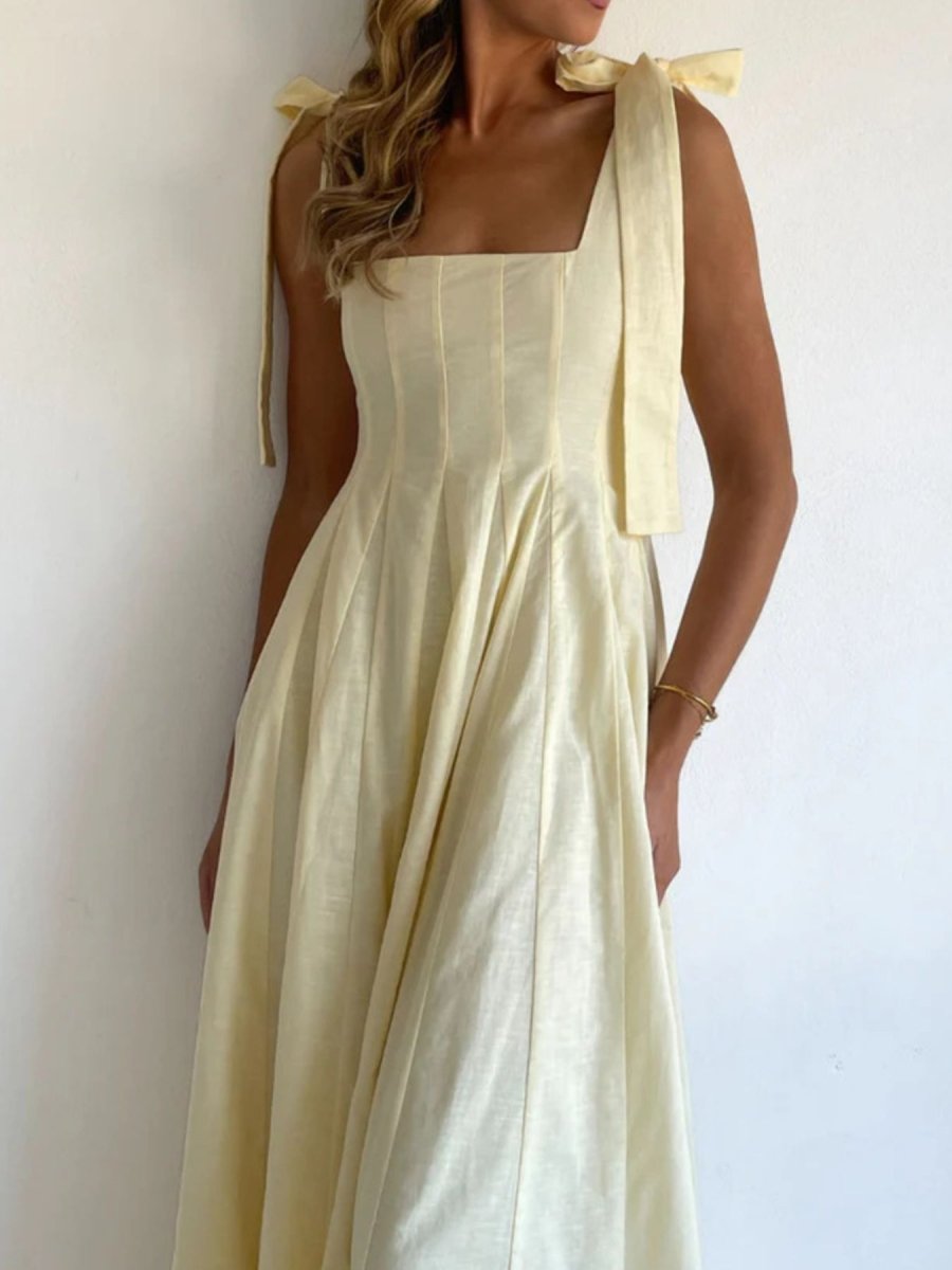 Gradient Tie Shoulder Maxi Dress - 