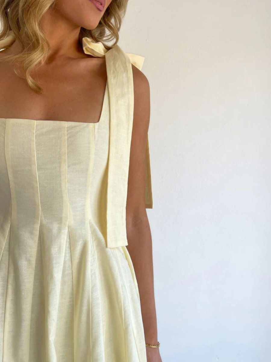 Gradient Tie Shoulder Maxi Dress - 