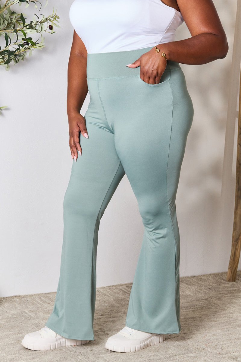 Heimish Full Size Wide Waistband Sports Pants - Bottoms
