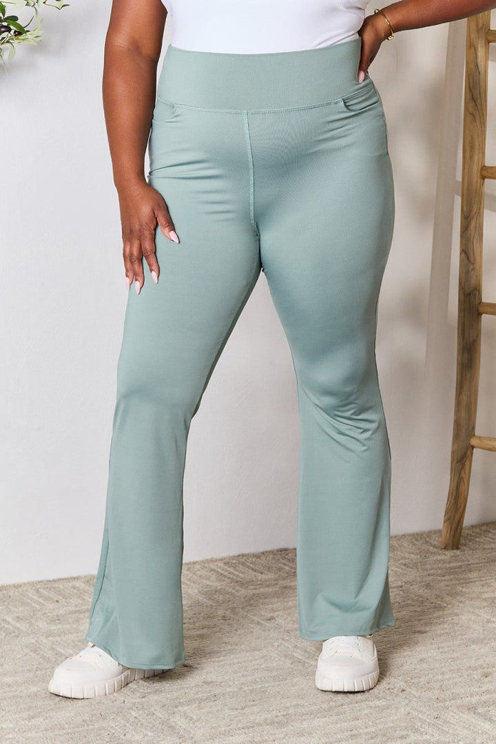 Heimish Full Size Wide Waistband Sports Pants - Bottoms