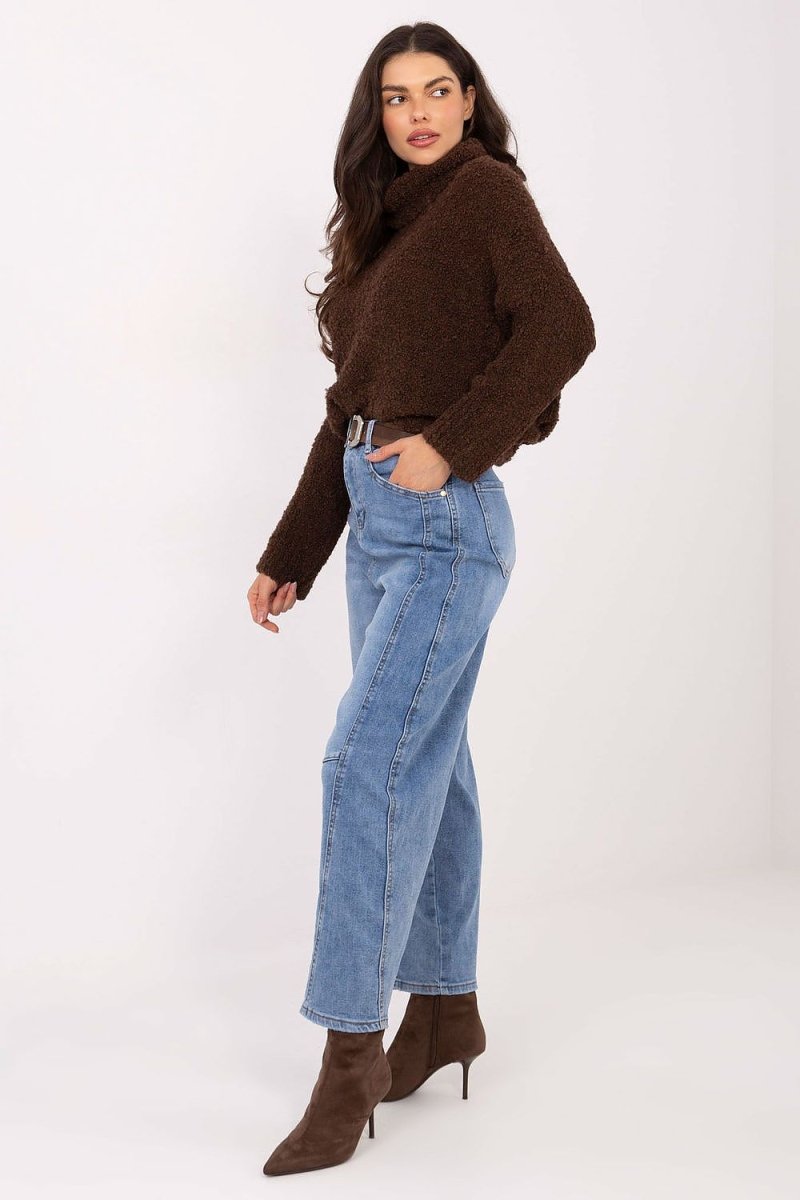 High Waist Balloon Fit Jeans - 