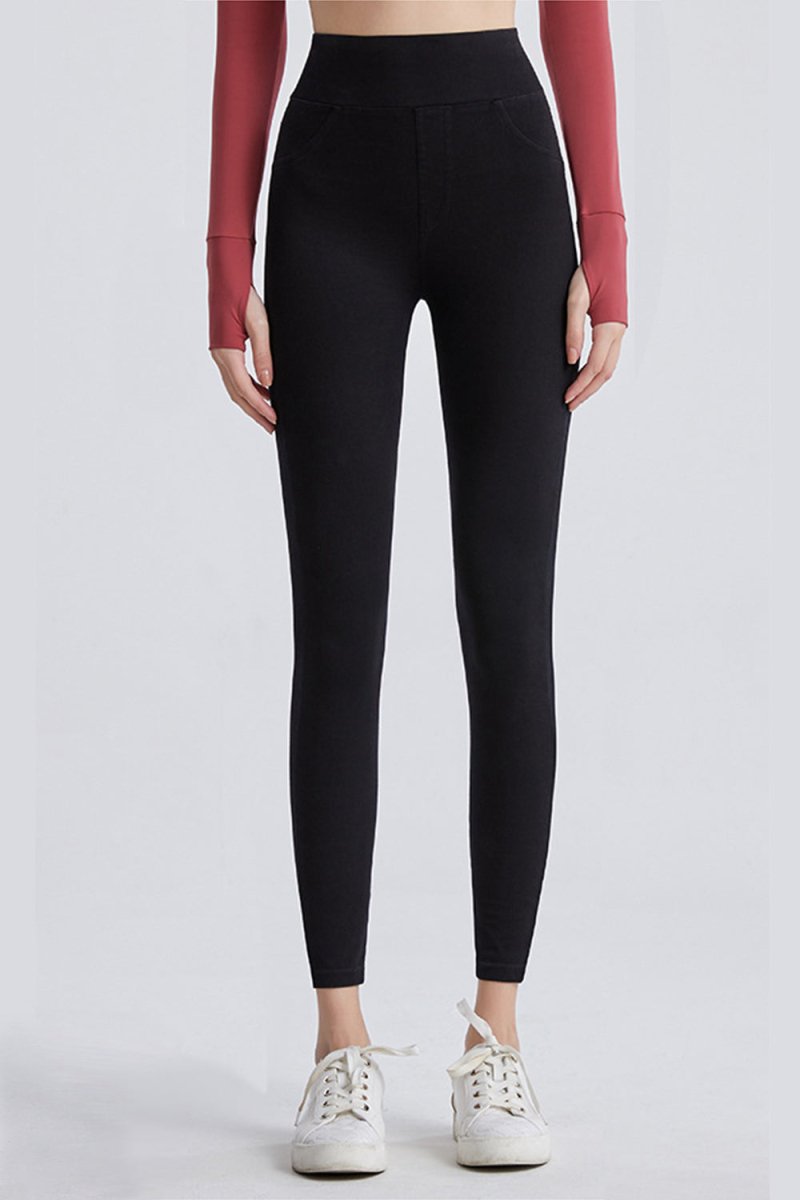 High Waist Cropped Jeans - Bottoms Sale