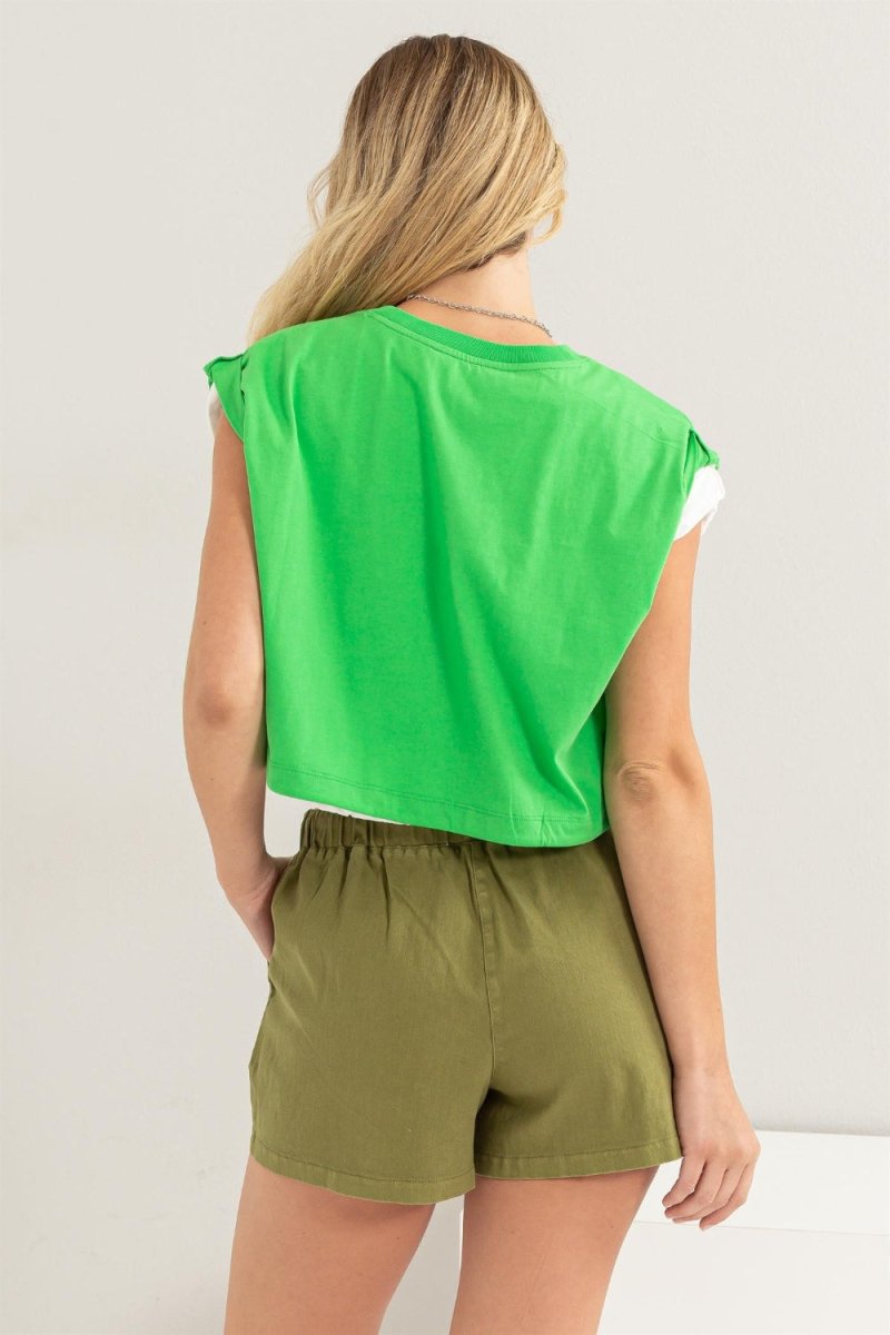 HYFVE Drawstring Hem Crop Top - Top