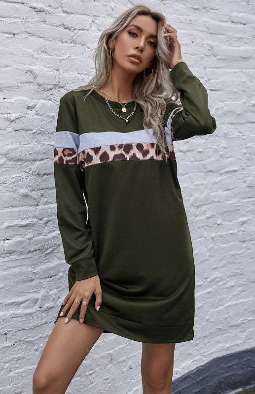 Women's Round Neck Casual Everyday Dress for Spring-Summer