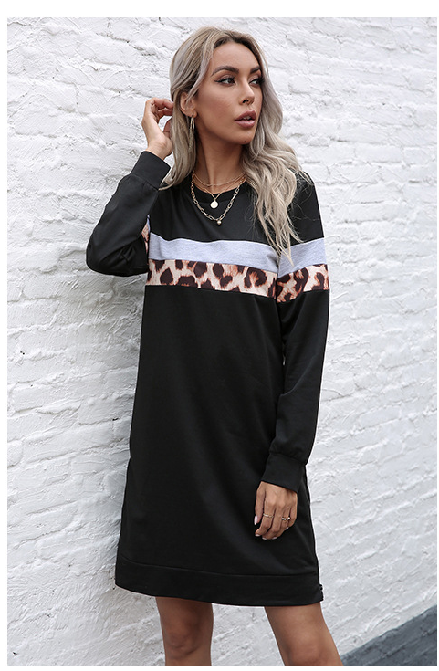 women's round neck casual everyday dress for spring-summer