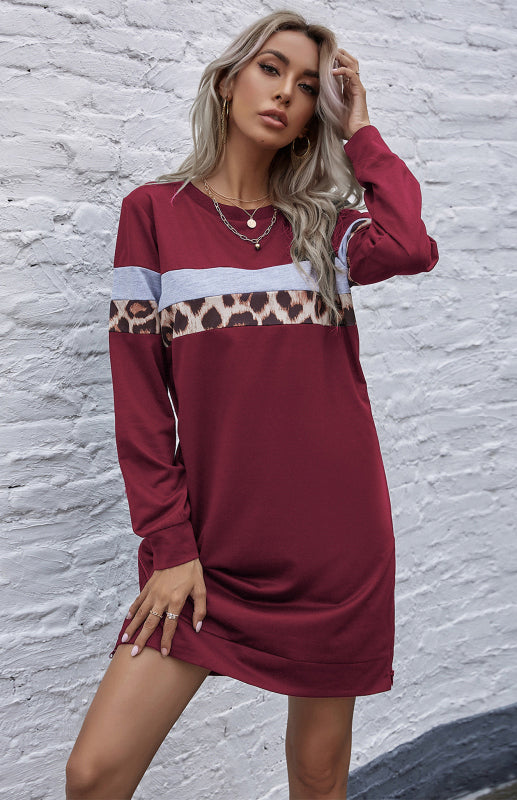 Women's Round Neck Casual Everyday Dress for Spring-Summer