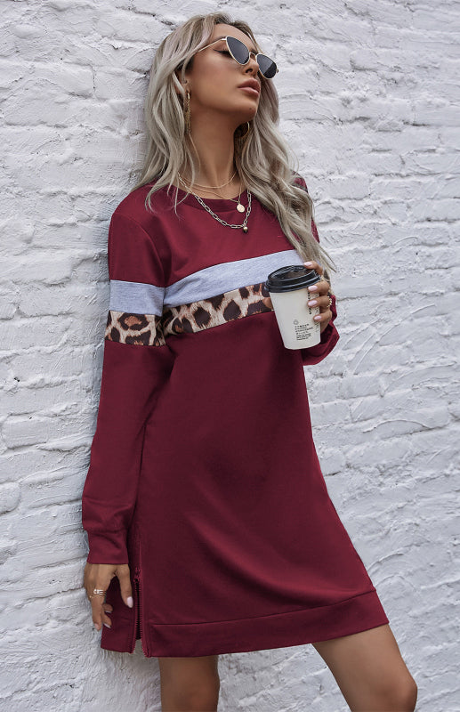 Women's Round Neck Casual Everyday Dress for Spring-Summer