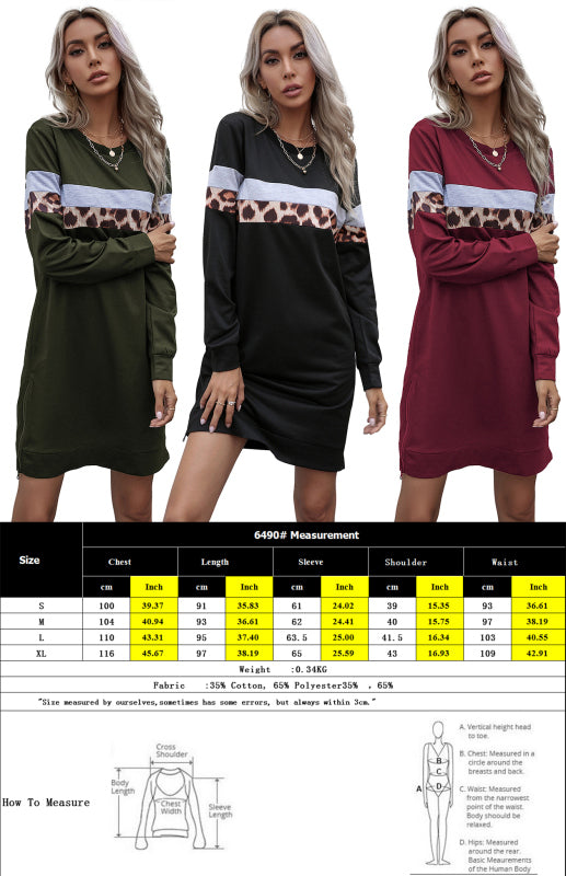 Women's Round Neck Casual Everyday Dress for Spring-Summer