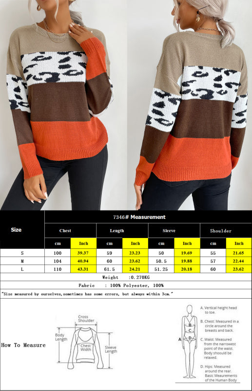 Women's casual fashion trend pullover women's sweater