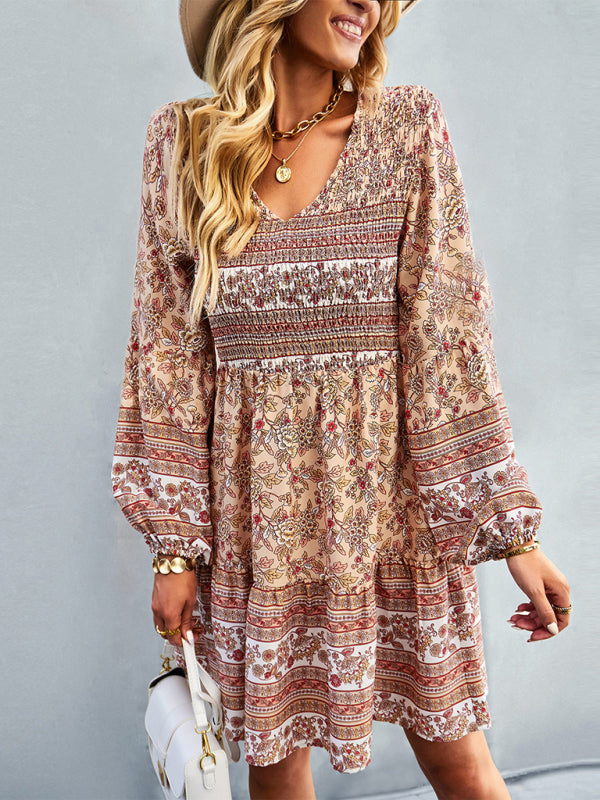 women's bohemian fashion casual dress