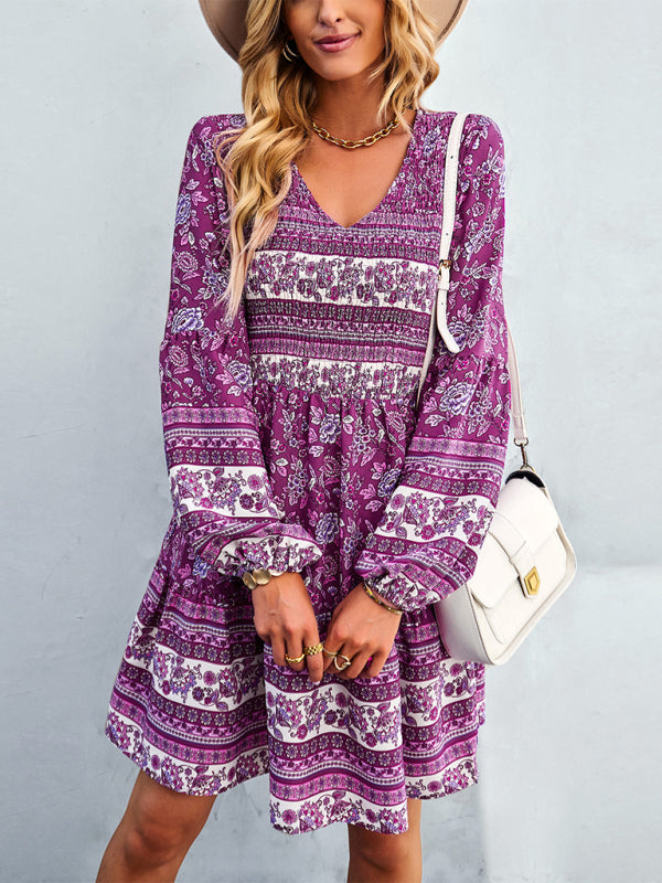 women's bohemian fashion casual dress