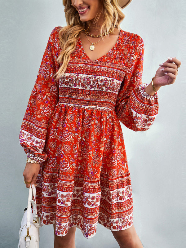 women's bohemian fashion casual dress