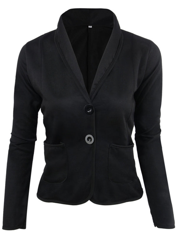 Women's Solid Color Casual Versatile Slim Small Blazer