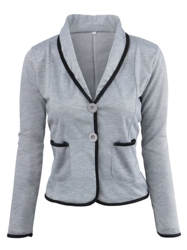 Women's Solid Color Casual Versatile Slim Small Blazer