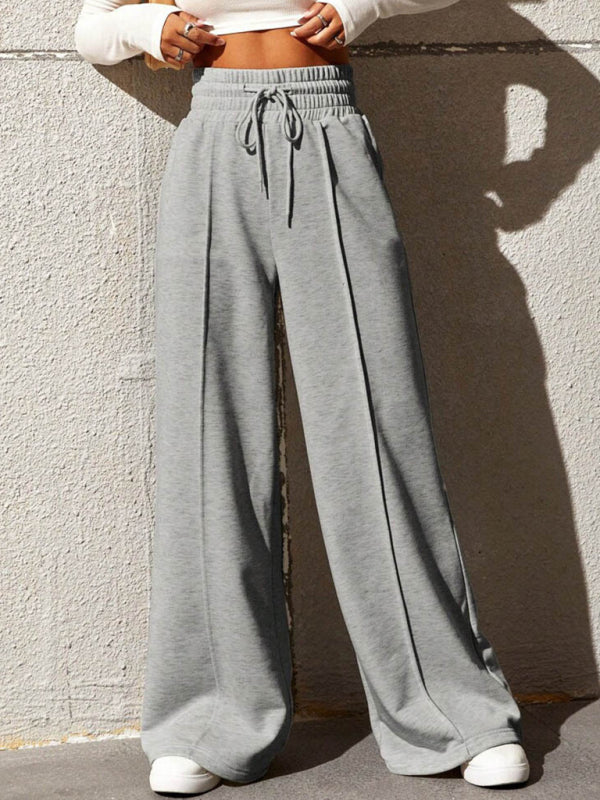 New straight leg loose sweatpants wide leg pants outdoor dance casual trousers