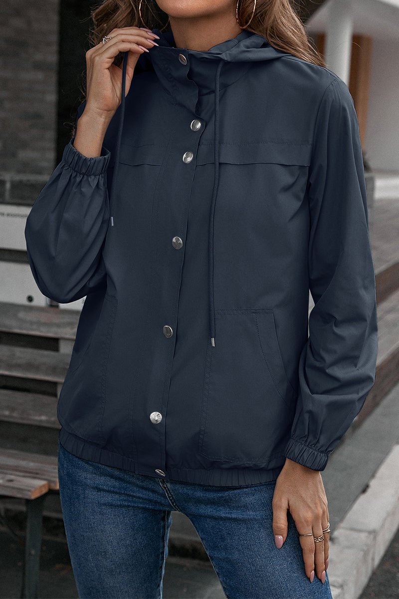 Ivy Lane Button - Down Long Sleeve Sports Jacket - Outerwear