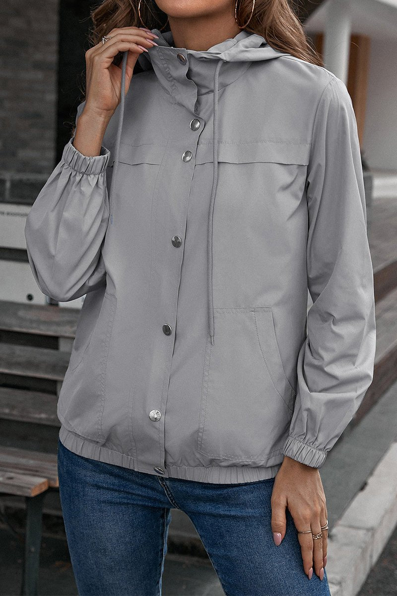 Ivy Lane Button - Down Long Sleeve Sports Jacket - Outerwear
