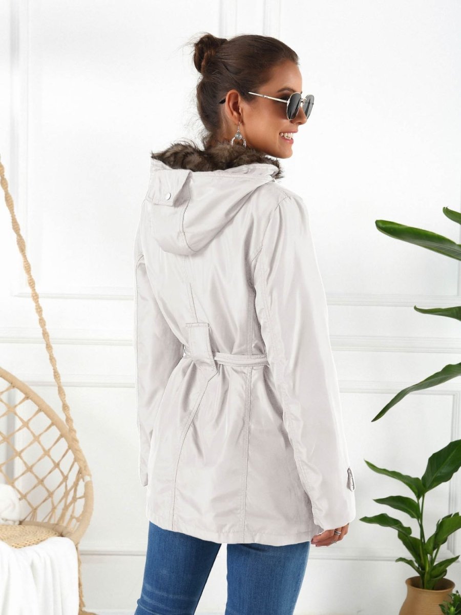 Ivy Lane Full Size Hooded Jacket with Detachable Liner (Three - Way Wear) - Outerwear