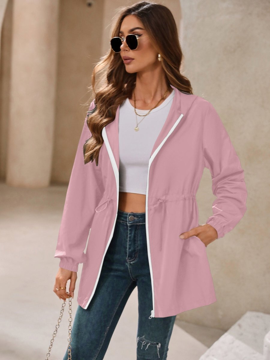 Ivy Lane Outdoor Waterproof Long Sleeve Hooded Windbreaker - Outerwear