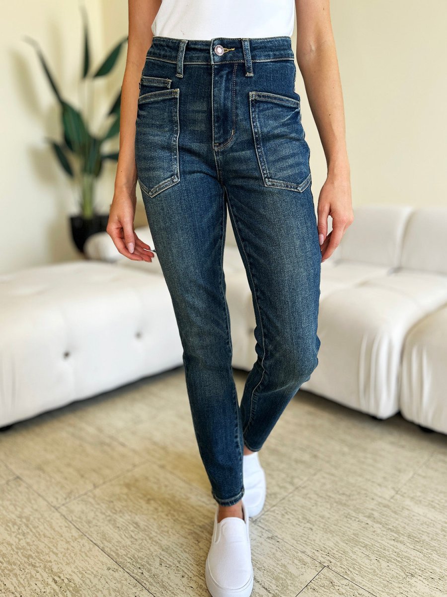 Judy Blue Full Size High Waist Skinny Jeans - Bottoms