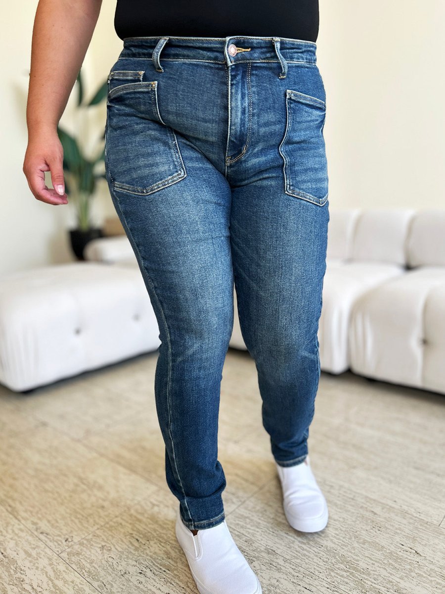 Judy Blue Full Size High Waist Skinny Jeans - Bottoms