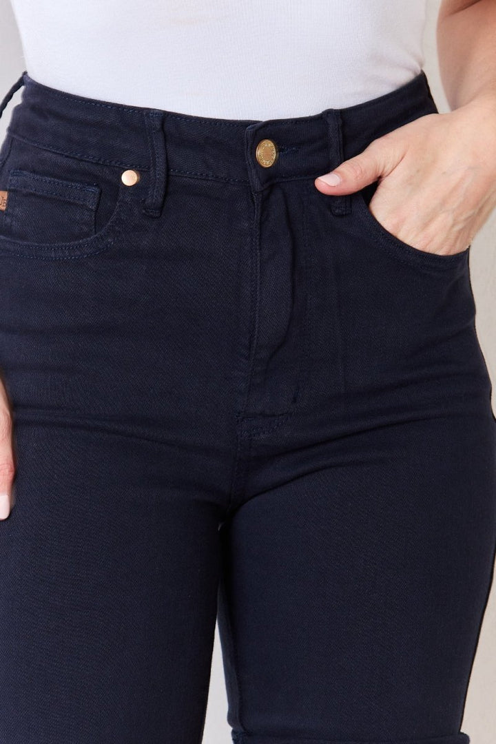 Judy Blue Full Size High Waist Tummy Control Bermuda Shorts - Bottoms