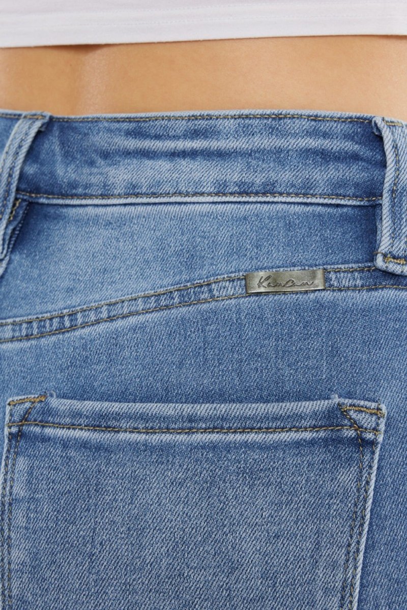Kancan Full Size Cat's Whiskers High Waist Jeans - Bottoms