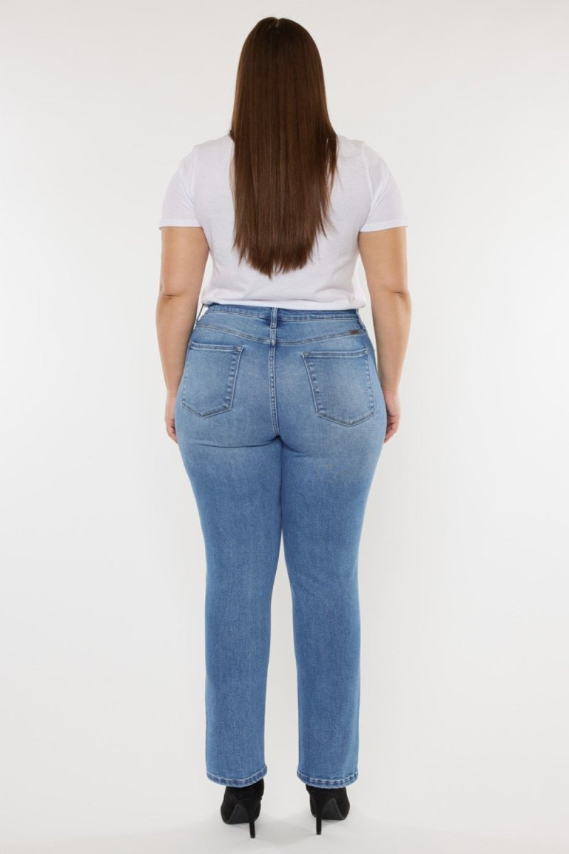 Kancan Full Size Cat's Whiskers High Waist Jeans - Bottoms