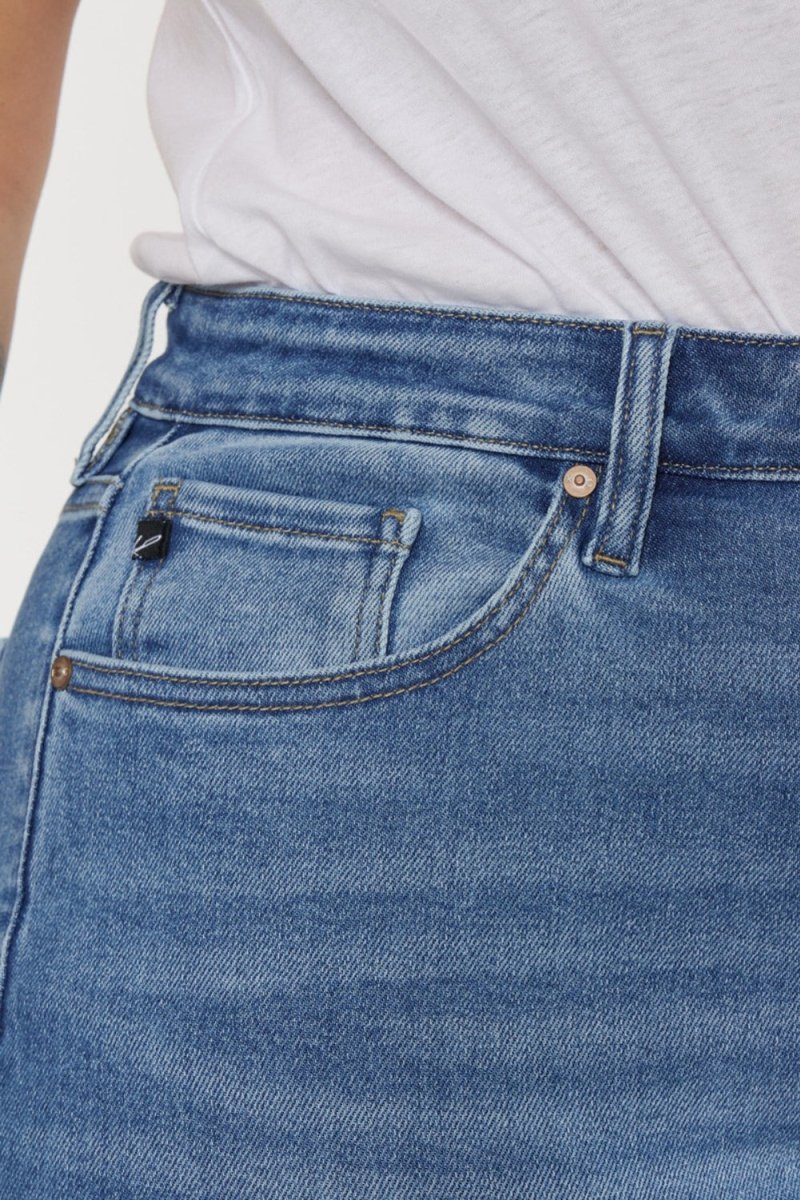 Kancan Full Size Cat's Whiskers High Waist Jeans - Bottoms