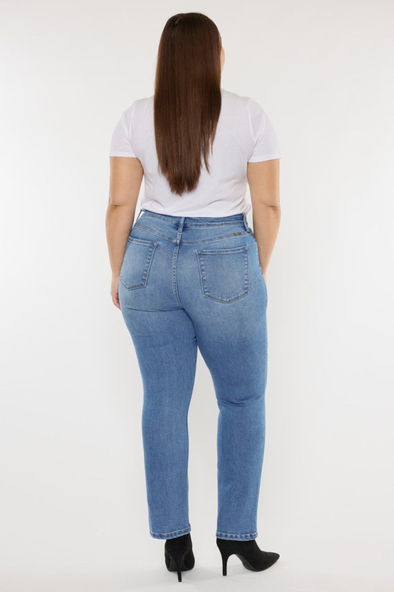 Kancan Full Size Cat's Whiskers High Waist Jeans - Bottoms