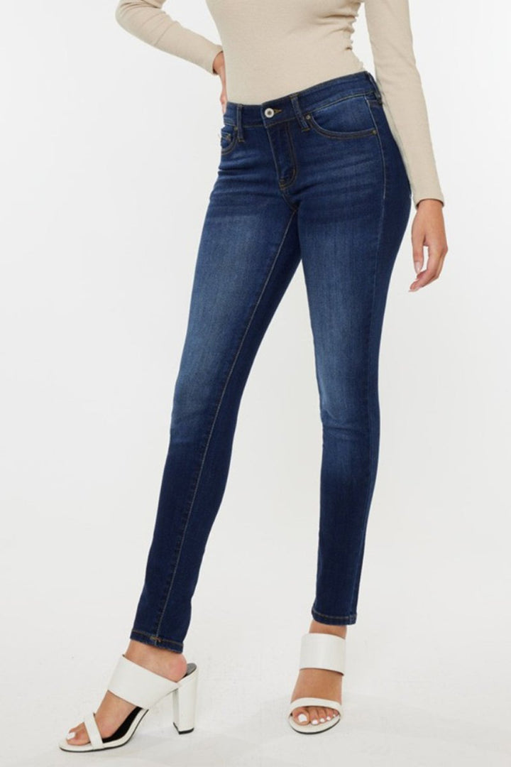 Kancan Mid Rise Gradient Skinny Jeans - Bottoms Sale