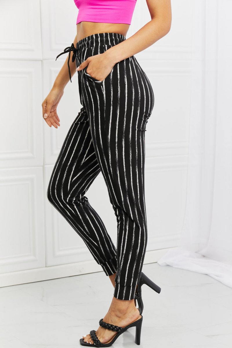 Leggings Depot Stay In Full Size Joggers - Bottoms
