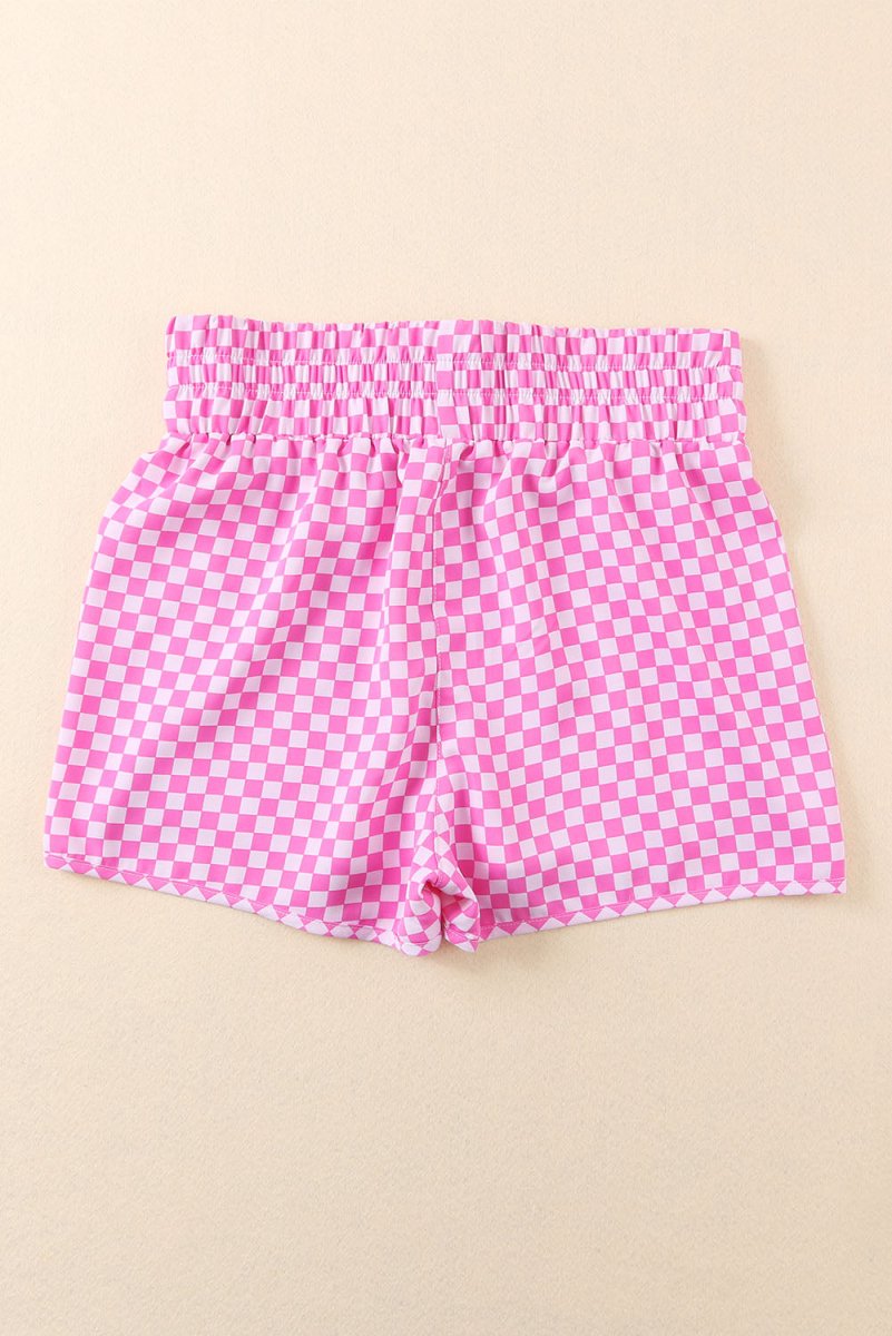 Leopard Elastic Waist Shorts - Bottoms