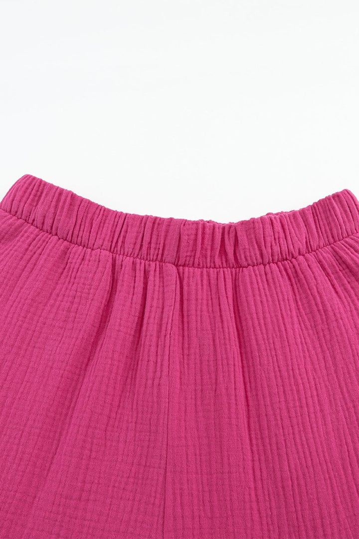 Long Flare Pants with Pocket - Bottoms