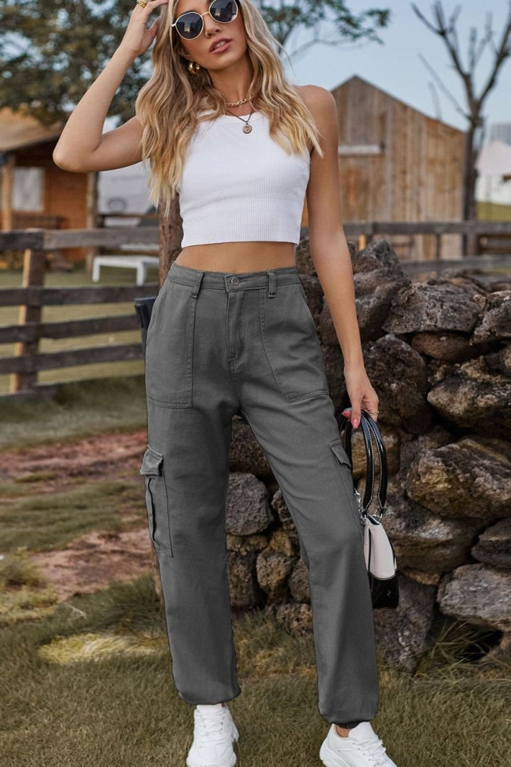 Long Jeans with Pocket - Bottoms Sale