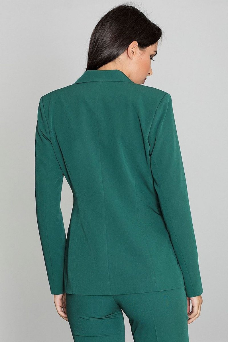 Long Loose - Fit Button - Up Jacket with Imitation Pockets – Versatile & Stylish - Outerwear