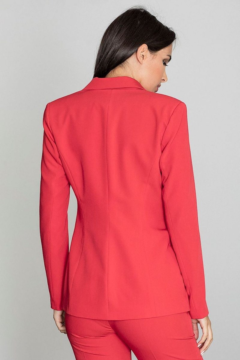 Long Loose - Fit Button - Up Jacket with Imitation Pockets – Versatile & Stylish - Outerwear
