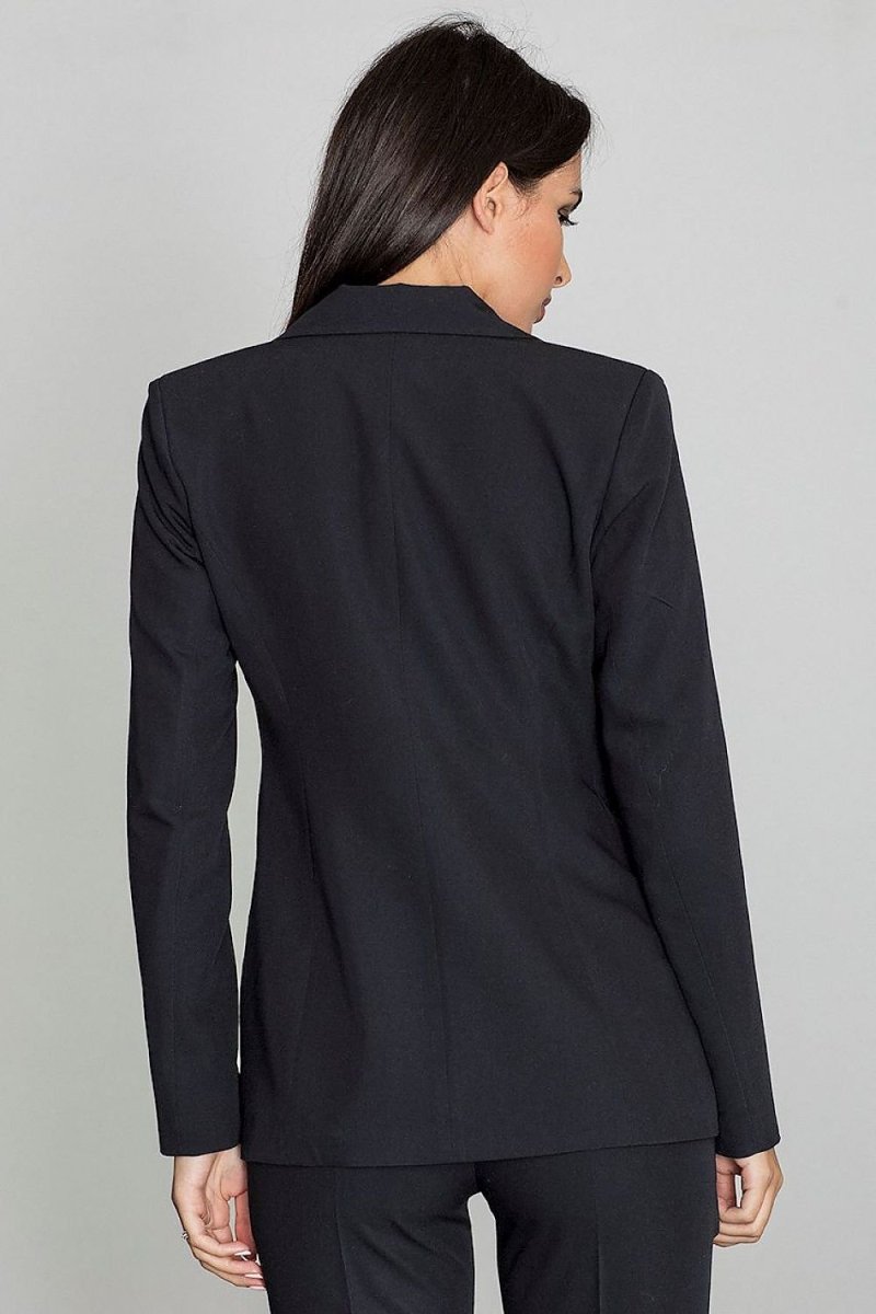 Long Loose - Fit Button - Up Jacket with Imitation Pockets – Versatile & Stylish - Outerwear