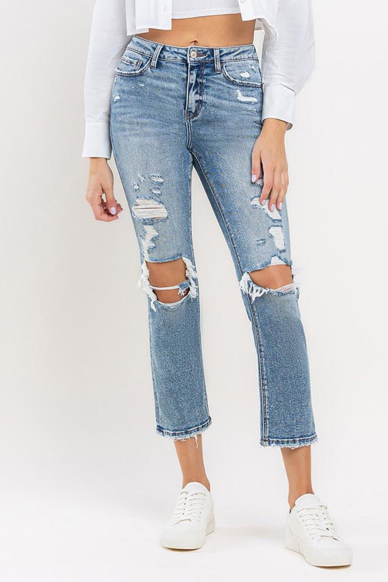 Lovervet Full Size High Rise Slim Straight Jeans - Bottoms Sale