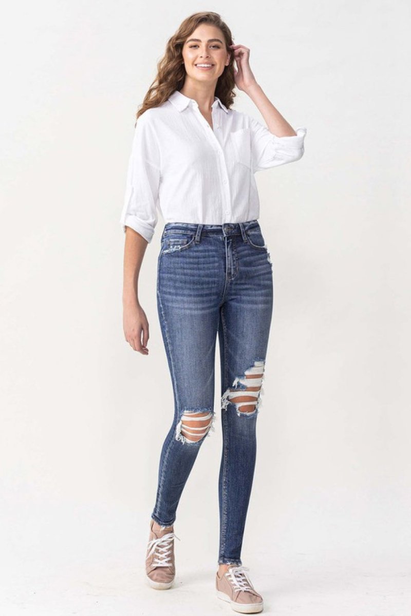 Lovervet Hayden Full Size High Rise Skinny - Bottoms