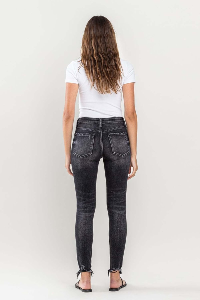 Lovervet Raw Hem Cropped Skinny Jeans - Bottoms